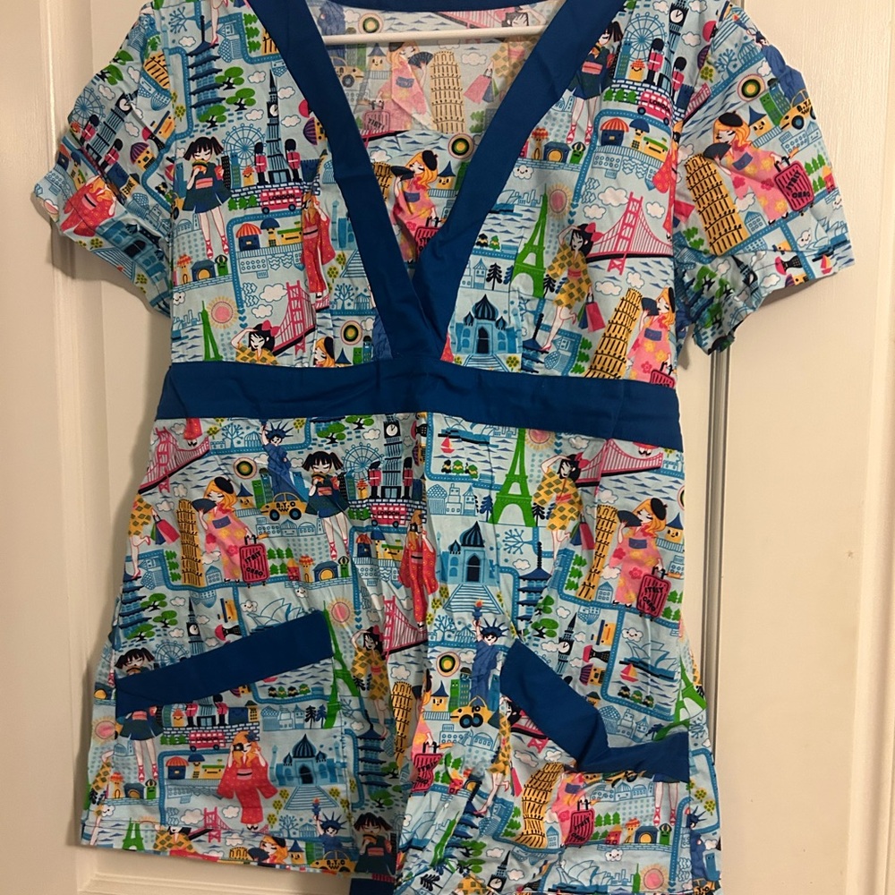 Colorful Printed Women's Blouse